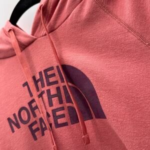 The North Face Hoodie Womens Large Pink Pullover Logo Sweatshirt Outdoor